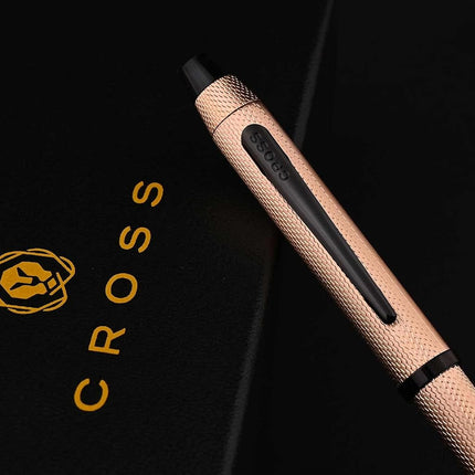 CROSS Tech3+ Brushed Rose-Gold PVD Multifunction Pen with Stylus and 0.5mm Lead