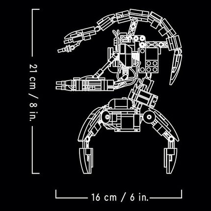 LEGO Star Wars Droideka Set, Collectible Droid Model Kit for Adults to Build, Home Officé Decor Display Figure, Memorabilia Gift idea for Men, Women, Him, Her & Fans 75381