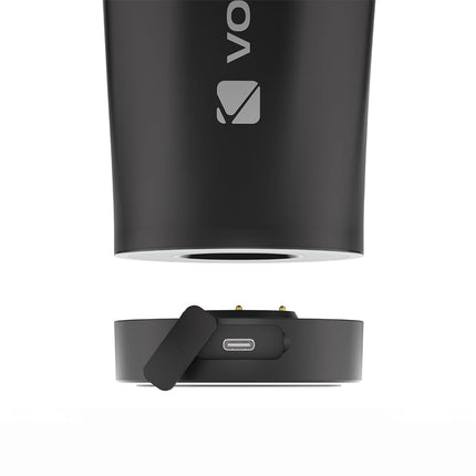 VOLTRX ChillMix Shaker Bottle Insulated Stainless Steel - USB C Rechargeable Electric Protein Shake Mixer, Shaker Cups for Protein Shakes and MealReplacement,（ Obsidian Black）