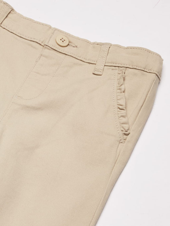 The Children's Place Pantalon Chino Skinny Fille, Bisquit, 12 Slim
