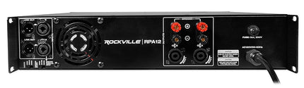 Rockville RPA16 10000W Peak/3000W RMS 2 Channel Power Amplifier, High Output, Bridgeable, LED Indicators, for DJs and Live Events