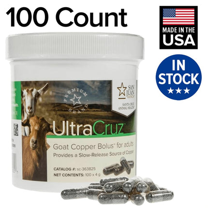 UltraCruz® Goat Copper Bolus for Adults, 100 Count