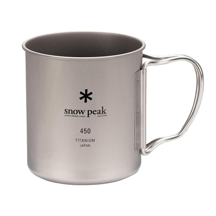 Snow Peak MG-143 Mug Sierra Cup, Titanium, Single 