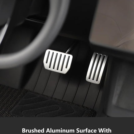 TPARTS Aluminum Pedal Covers for Tesla Model Y Juniper/Model 3 Highland