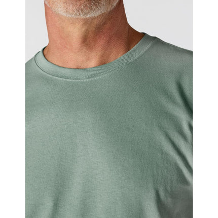 Carhartt Men's Loose Fit Heavyweight Long-sleeve Logo Sleeve Graphic T-shirt, Green Slate, XL