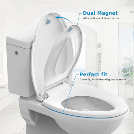 Toddler Toilet Seat with Built-in Potty Seat for Kids