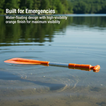 Attwood 11826-1 Emergency Telescoping Paddle for Boating, Collapsible, 24-inch to 54-inch, Orange