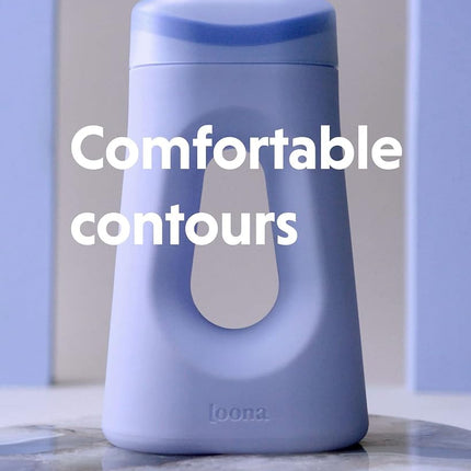 Orinal portátil Loona, para cabecera y viajes, sin salpicaduras, diseñado para uso silencioso, ideal para mujeres, Loona Azul