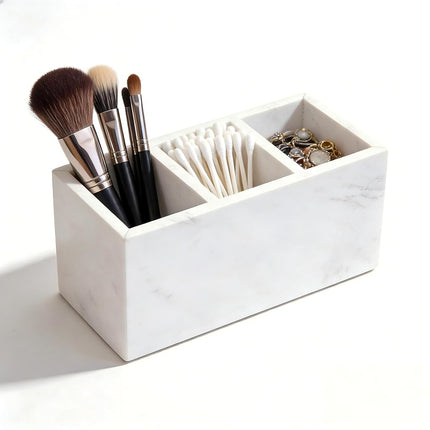 SIRIZEN-DIVING - Marble Pen Holder White Stone Rec