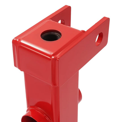 ALMULOO Attelage 3 points pour tracteurs de catégorie 1, capacité de 1360 kg avec attelage de remorque de 5 cm, boule d'attelage de 4,76 cm, rotules d'attelage, rouge