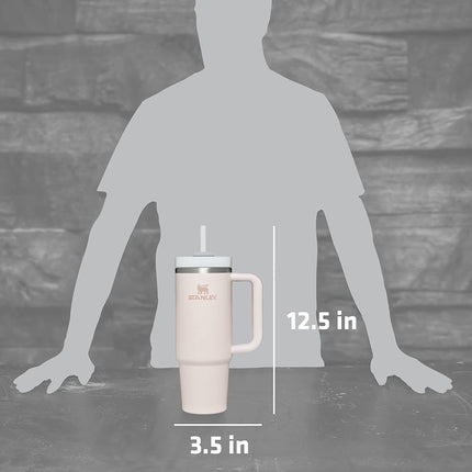 STANLEY Quencher H2.0 FlowState Stainless Steel Vacuum Insulated Glass, with Lid and Straw for Water, Iced Tea or Coffee, Smoothies and Other