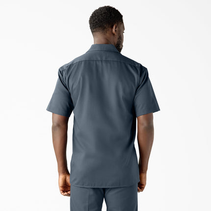 Dickies Men's Short Sleeve Work Shirt, Airforce Blue, 3X-Large Big Tall