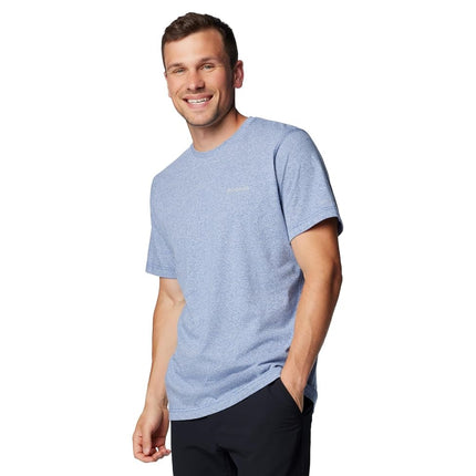 Columbia Men's Thistletown Hills Short Sleeve, Mountain Blue Heather, X-Small