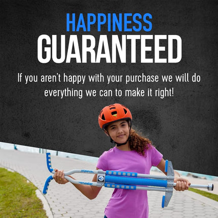 Flybar Master Pogo Stick for Kids, Ages 9+, 80 to 160 Pounds, Easy Grip Handles, Anti-Slip Pegs, Outdoor Toys for Boys, Jumper Toys for Girls, Outside Toys for Kids, Tweens and Teens (Silver/Blue)