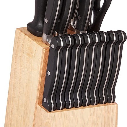 CUISINART C77TR-16P 16 Piece Triple Rivet Cutlery Block Set, Stainless Steel