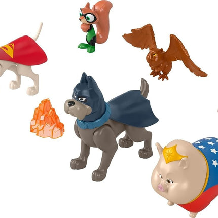 Fisher-Price Superpets Miniature Toy Action Figure Multi-Pack - Set of 6
