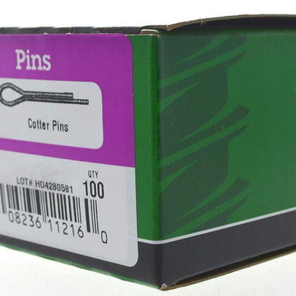 The Hillman Group 381746 532 x 2-Inch Cotter Lock Pin Extended Prong, 100-Pack