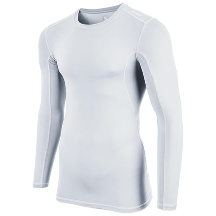 CHAMPRO Long Sleeve Compression Shirt - Polyester/Spandex, Adult X-Large, White