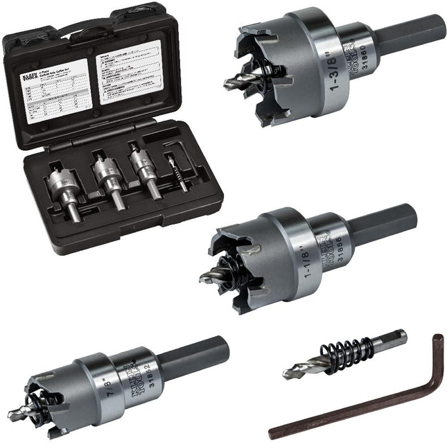 Carbide Hole Cutter Set 4 Piece KLEIN TOOLS 31872