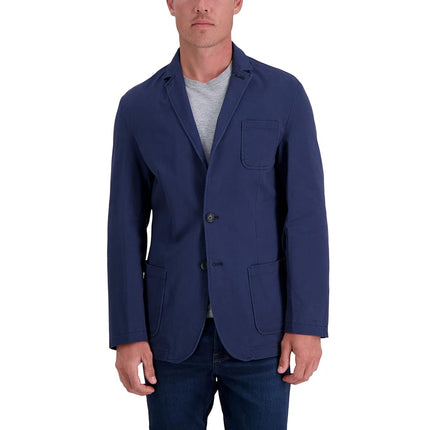 Haggar Men's Smart Wash Performance Blazer & Jackets, Navy, Medium