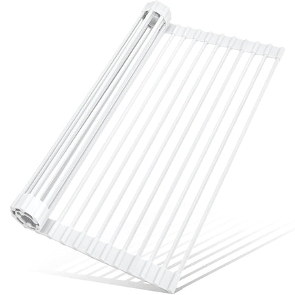 MERRYBOX Roll Up Dish Drying Rack Silicone Wrapped