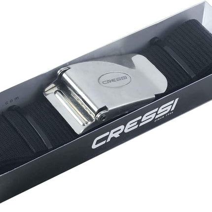 Cressi Nylon Weight Belt w/Metal Buckle, Black