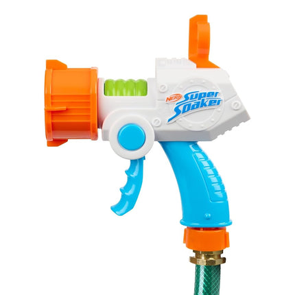 NERF Super Soaker Quadblast Blaster – Garden Hose Powered Soaking Machine for Epic Backyard Battles
