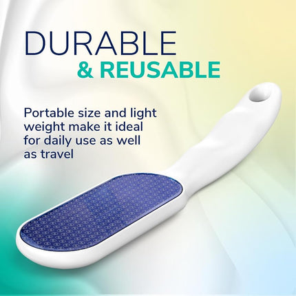 Dr. Scholl's Nano Glass Foot File - Hard Skin Remover, Durable Foot Scrubber, Soft Smooth Feet