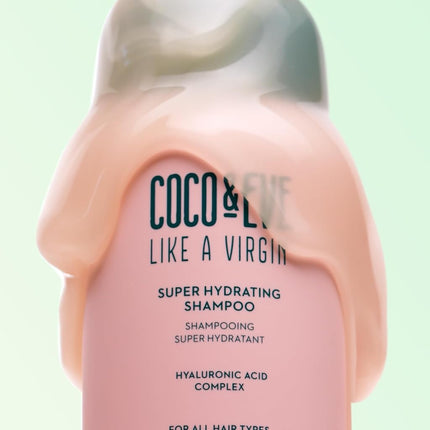 Coco & Eve Like A Virgin Super Hydrating Shampoo - Natural, Sulfate free Hair Care with Argan Oil, Coconut and Avocado Oil. For Dry Damaged, Color Treated Hair. (250ml)