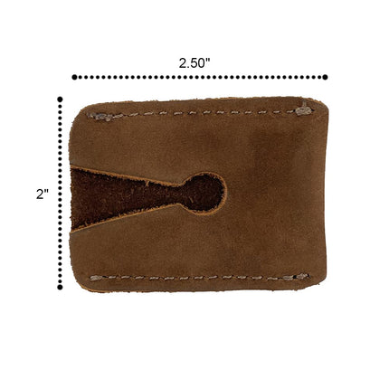 Hide & Drink Leather Double Edge Safety Razor Head Protective Sheath/Shaving Travel Cover Handmade by Swayze Suede