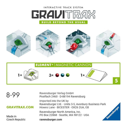 Ravensburger GraviTrax Extension Magnetic Cannon-Marble Run STEM, Building and Construction Toys for Kids Age 8 Years +