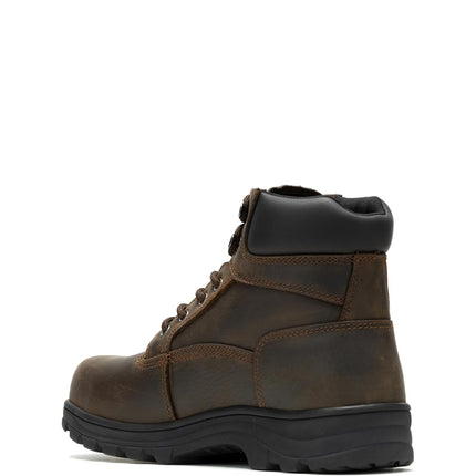 Wolverine Men's Carlsbad Steel Toe 6 Inch Construction Boots, dark brown, 9 UK