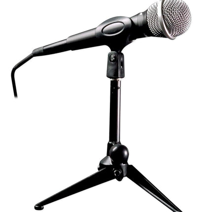 Rockville RDTS Adjustable Height Studio Desktop Tripod Microphone Stand+Mic Clip