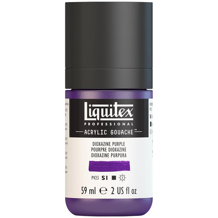 Liquitex Professional Acrylic Gouache 2-oz bottle, Dioxazine Purple