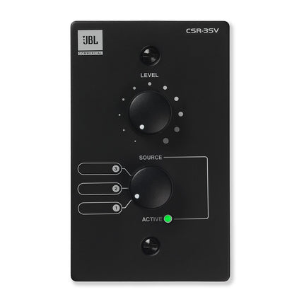 JBL Professional CSR-3SV-BLK Wall Controller with 