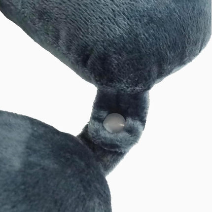 World's Best Feather Soft Microfiber Neck Pillow, Charcoal,12 x 13 x 4