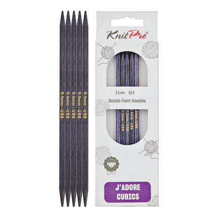 KnitPro J’Adore Cubics Double Pointed Needles 6" (