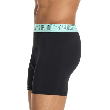 PUMA mens 5 Pack Performance Boxer Briefs, Black/Grey/Navy/Bright, M