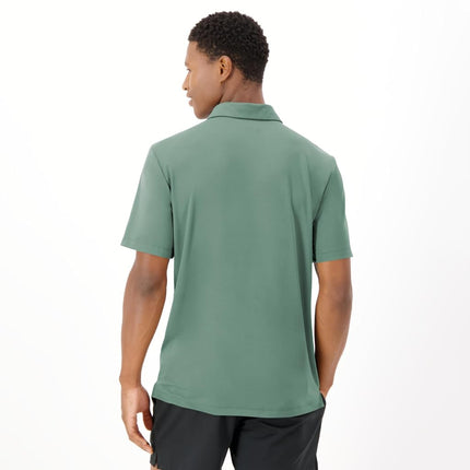 Hanes Moves Performance, Short Sleeve Polo Shirt for Men, Moisture-Wicking, Herbal Olive Green, XL