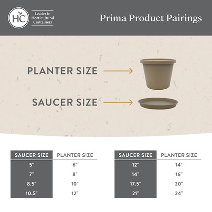 The HC Companies Plastic Planter Saucer, Evergreen, 10.5"