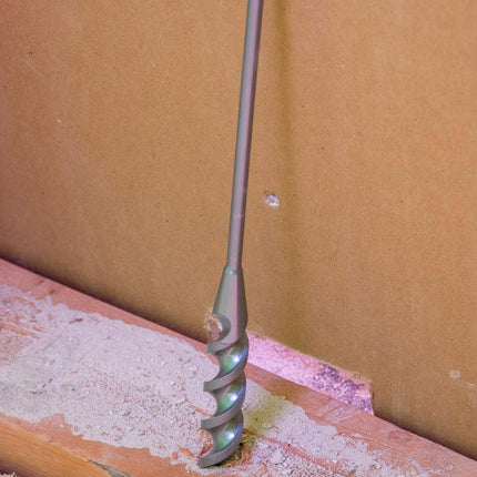 Klein Tools 53719 Flex Bit Auger with Screw Point, 3/4-Inch x 54-Inch Long Flexible Drill Bit/Fish Bit for Pulling Wire Behind Walls