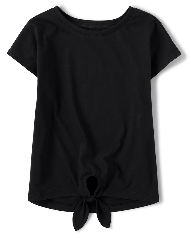 The Children's Place Girls' Short Sleeve Basic Tie