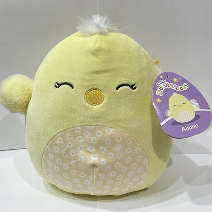 Squishmallows Easter Plush Farm Animal - Offical Kellytoy New 2023 - Cute and Soft Stuffed Animal Toy - Great Gift for Kids (Aimee The Chick Floral, 8 inch)