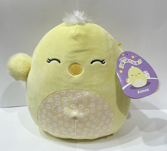 Squishmallows Easter Plush Farm Animal - Offical Kellytoy New 2023 - Cute and Soft Stuffed Animal Toy - Great Gift for Kids (Aimee The Chick Floral, 8 inch)