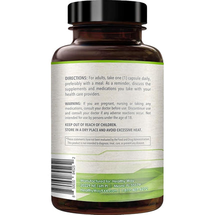Healthy Way Pure SAM-e 400mg Supplement (Non-GMO) - 90 Capsules Sam-e (S-Adenosyl Methionine) to Support Mood, Joint Health, and Brain Function Non GMO USA Made