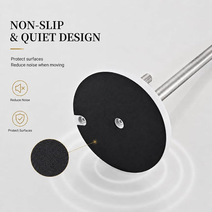 Matte Black Paper Towel Holder,Stainless Steel Paper Towel Holder for Kitchen Roll Organize, Standard or Jumbo-Sized Roll Paper, Countertop Roll Dispenser with Marble Base