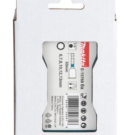 Makita E-15768 6 Piece Impact Black Nutsetter Set