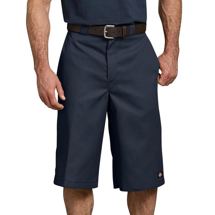 Dickies Men's 15 Inch Inseam Work Short with Multi Use Pocket Utility, Dark Navy V1, 40