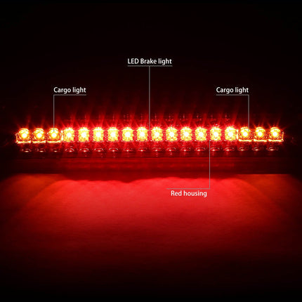 DNA Motoring 3BL-C1088-LED-RD Third Brake Light