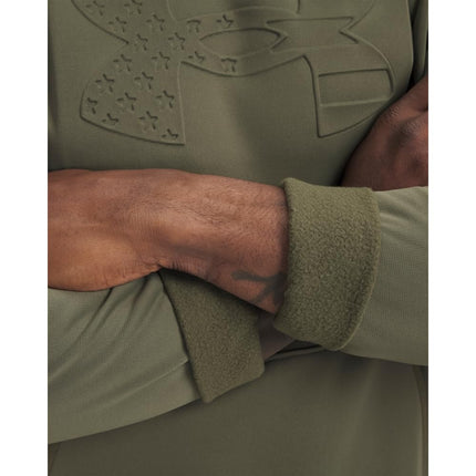 Under Armour Men's Freedom American Flag Embossed Hoodie, (390) Marine Od Green / / Expedition Green, M